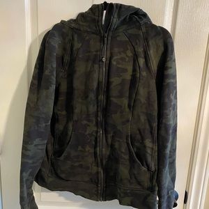 Lululemon camo scuba hoodie